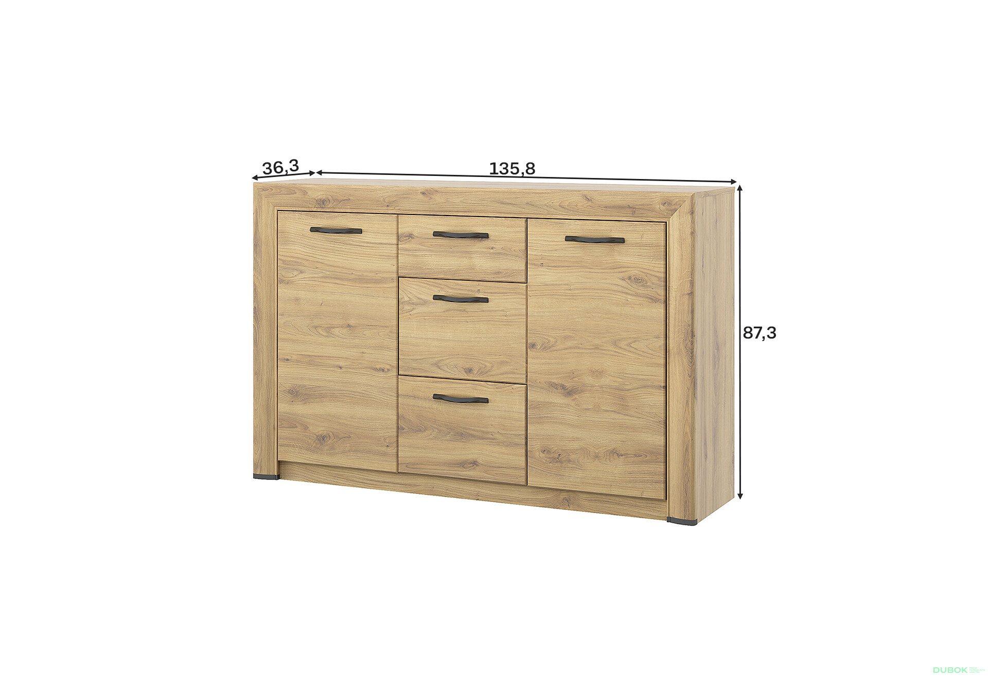 Fotografie 4 - Komoda 2d3s Sapori dub navarra