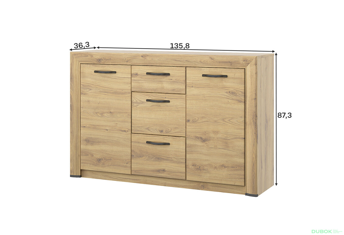 Fotografie 4 - Komoda 2d3s Sapori dub navarra