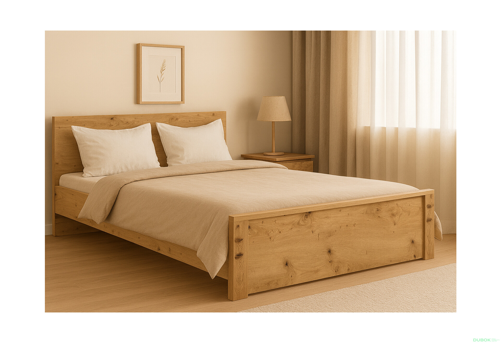 Fotografie 2 - Postel 160x200 dub artisan Ayson