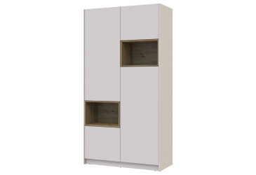 Skříň Dale 2D s výklenkem 115.2х52х220 cm kašmír / dub artisan