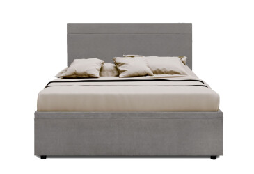 Postel Fro Pik 160x200 s roštem, úložným prostorem Mono 246, šedá