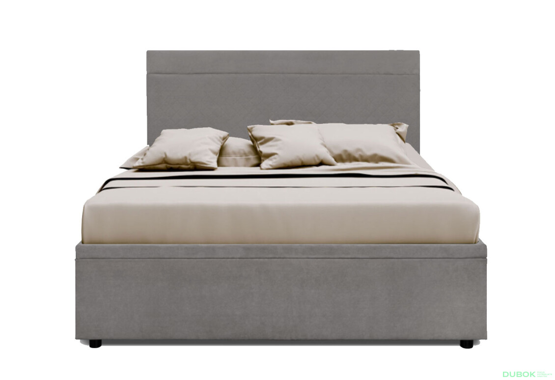 Postel Fro Pik 160x200 s roštem, úložným prostorem Mono 246, šedá