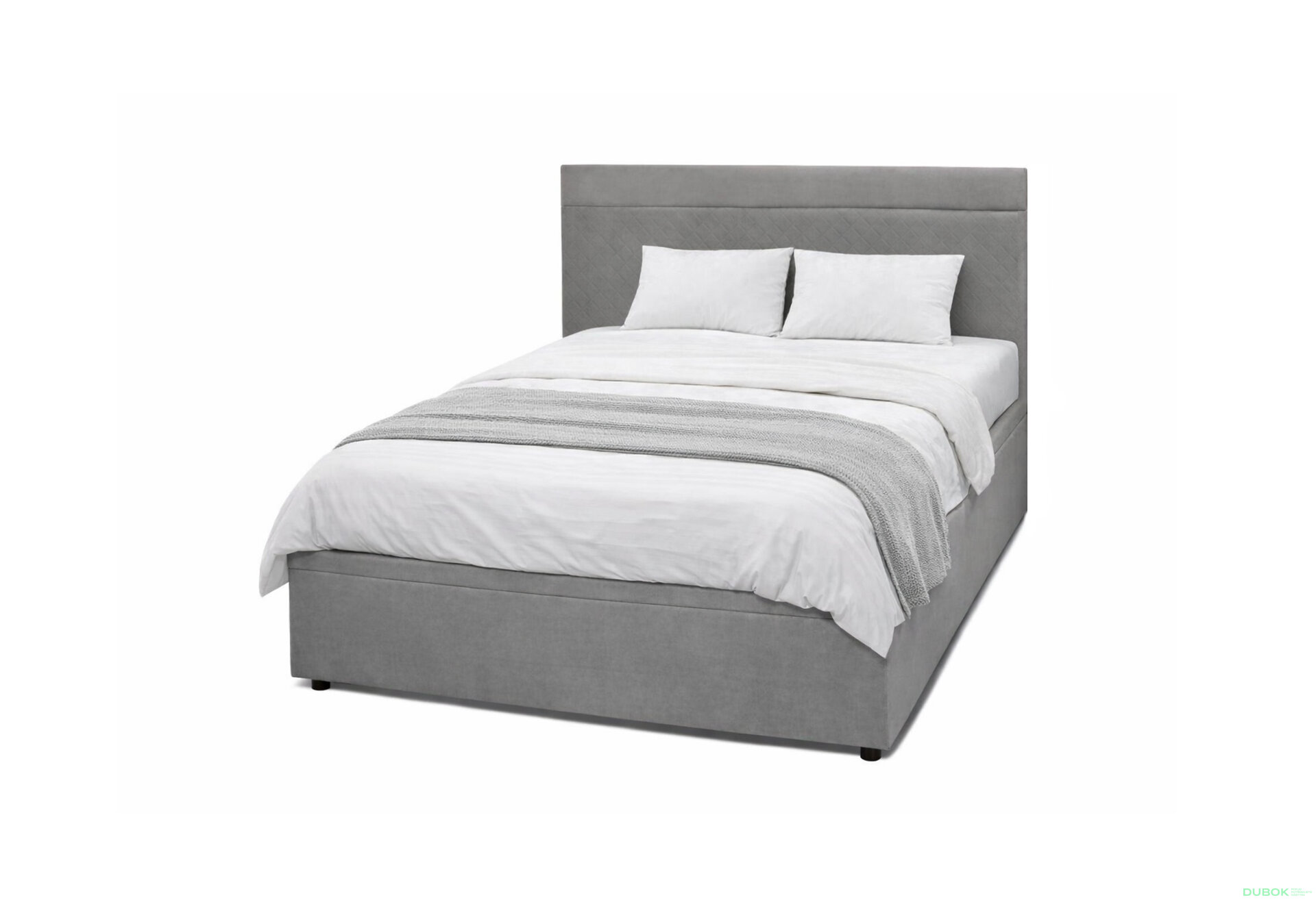 Fotografie 1 - Postel Fro Pik 160x200 s roštem, úložným prostorem Mono 246, šedá