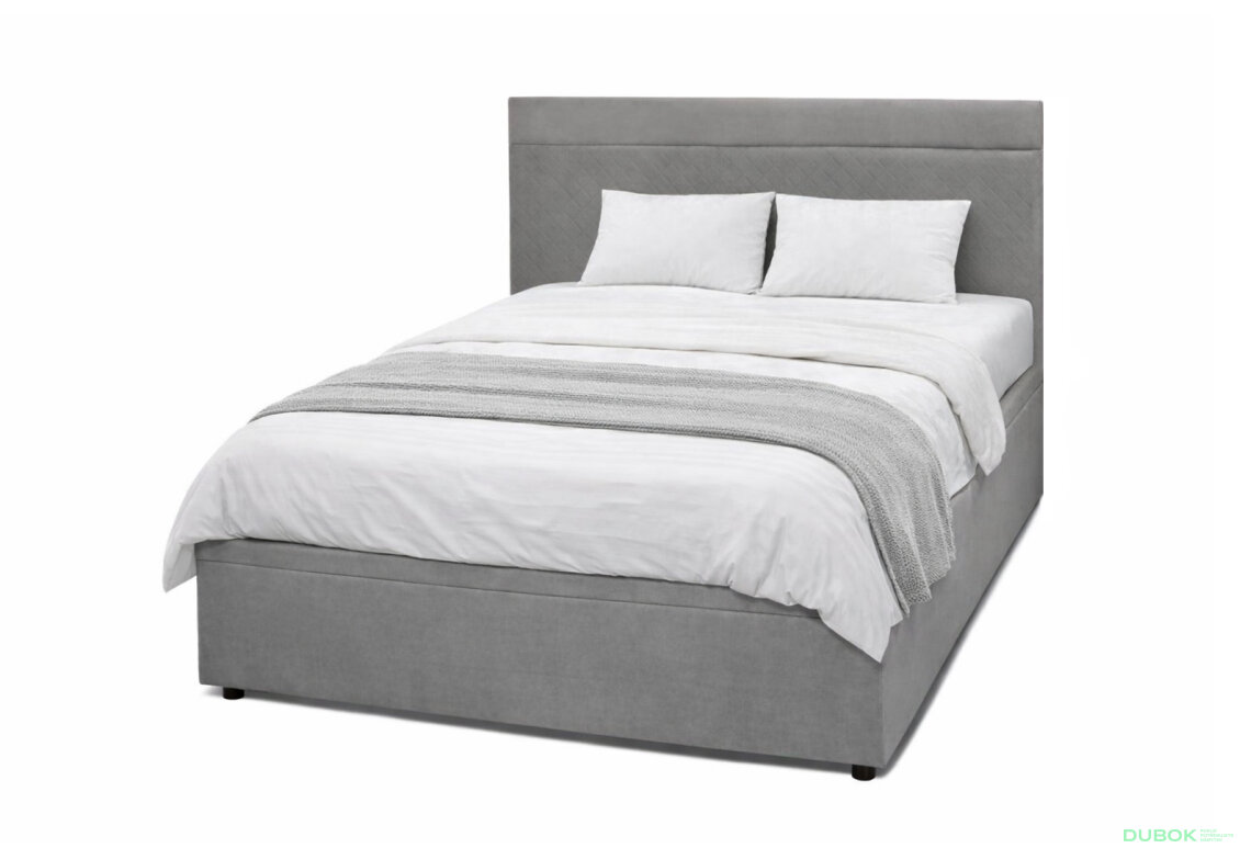 Postel Fro Pik 160x200 s roštem, úložným prostorem Mono 246, šedá