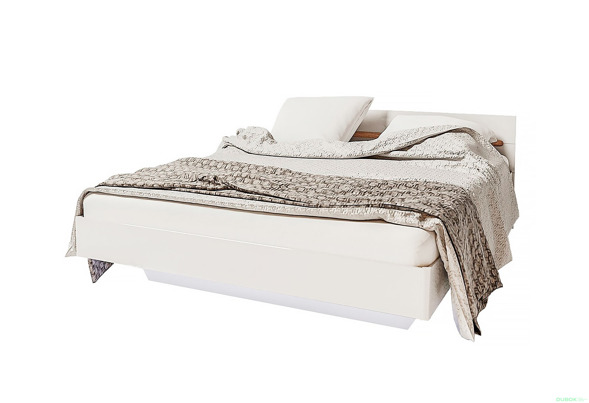 Manželská postel 160x200 (bez matrace a rámu) Bianko bílá - Fotografie 1 Fotografie 1 - Manželská postel 160x200 (bez matrace a rámu) Bianko bílá