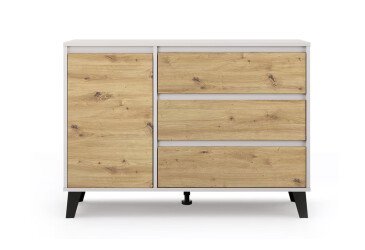 Komoda Borg 1d3s kašmír / dub artisan