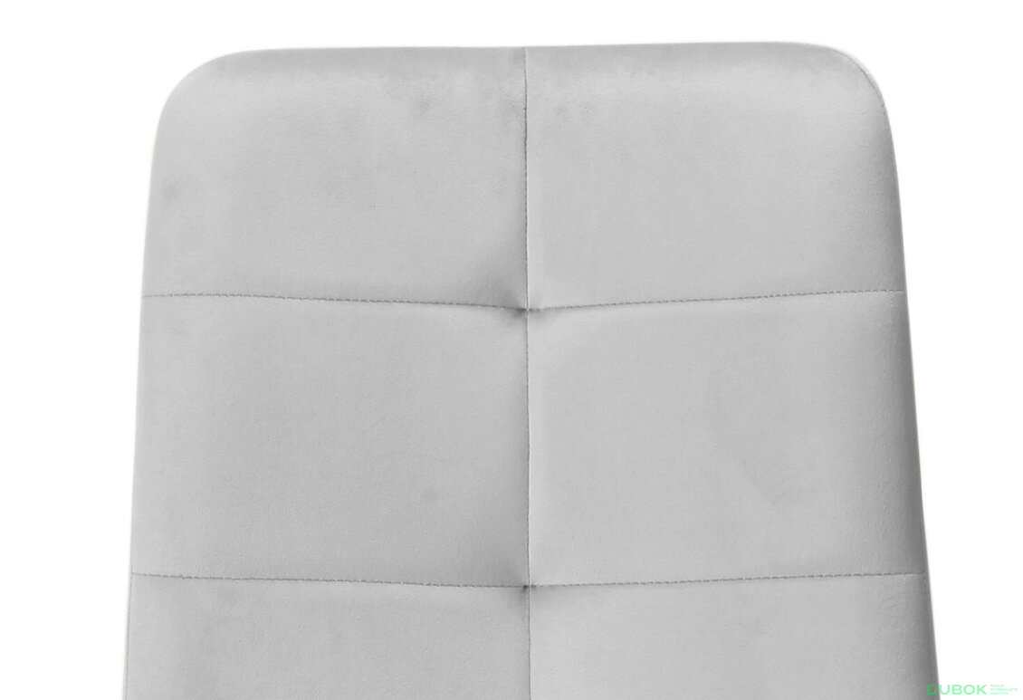 Fotografie 5 - Židle Ivo Velvet světle šedý Bluvel 03, kov černá matná