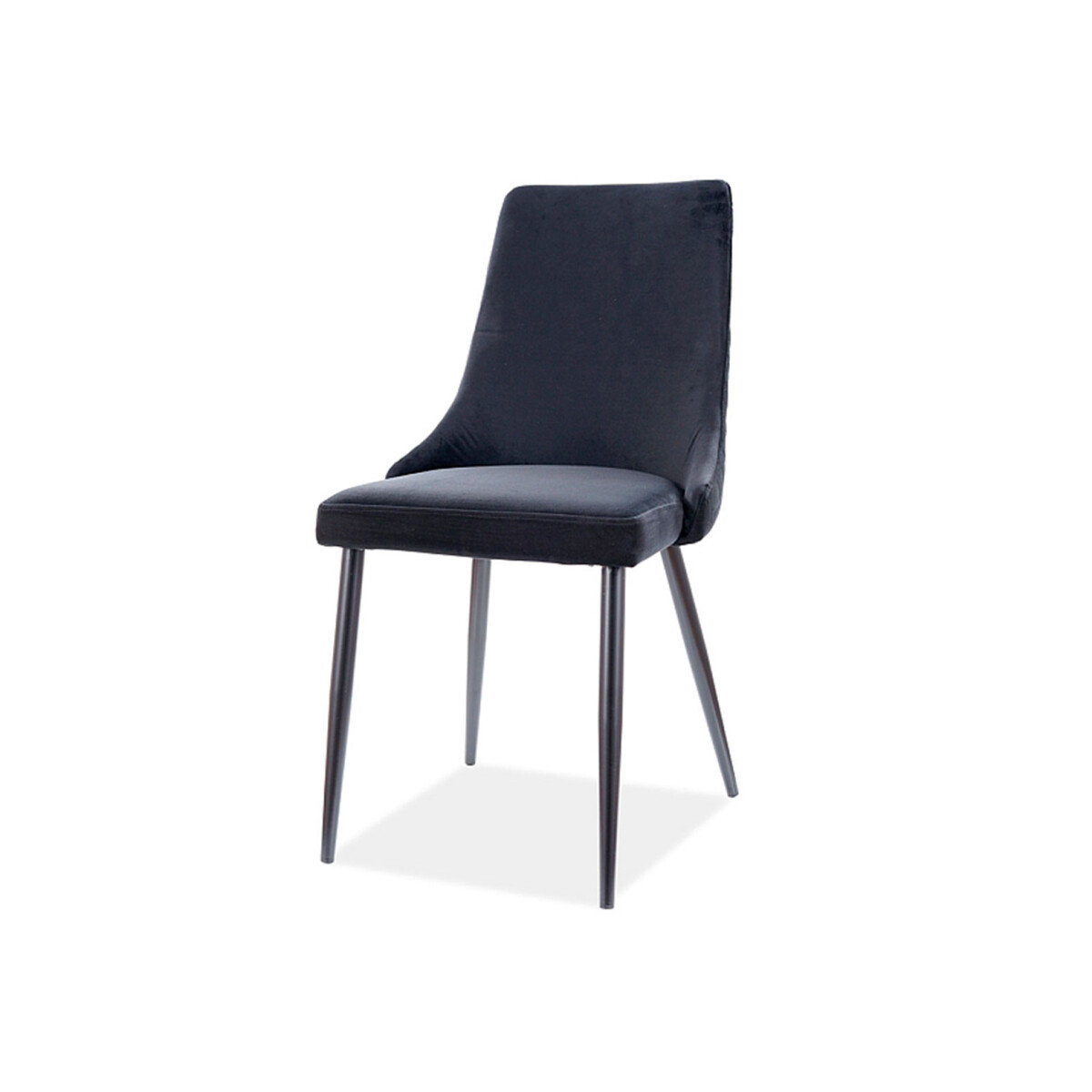 

Židle Piano B Velvet černý Bluvel 19, kov černá matná