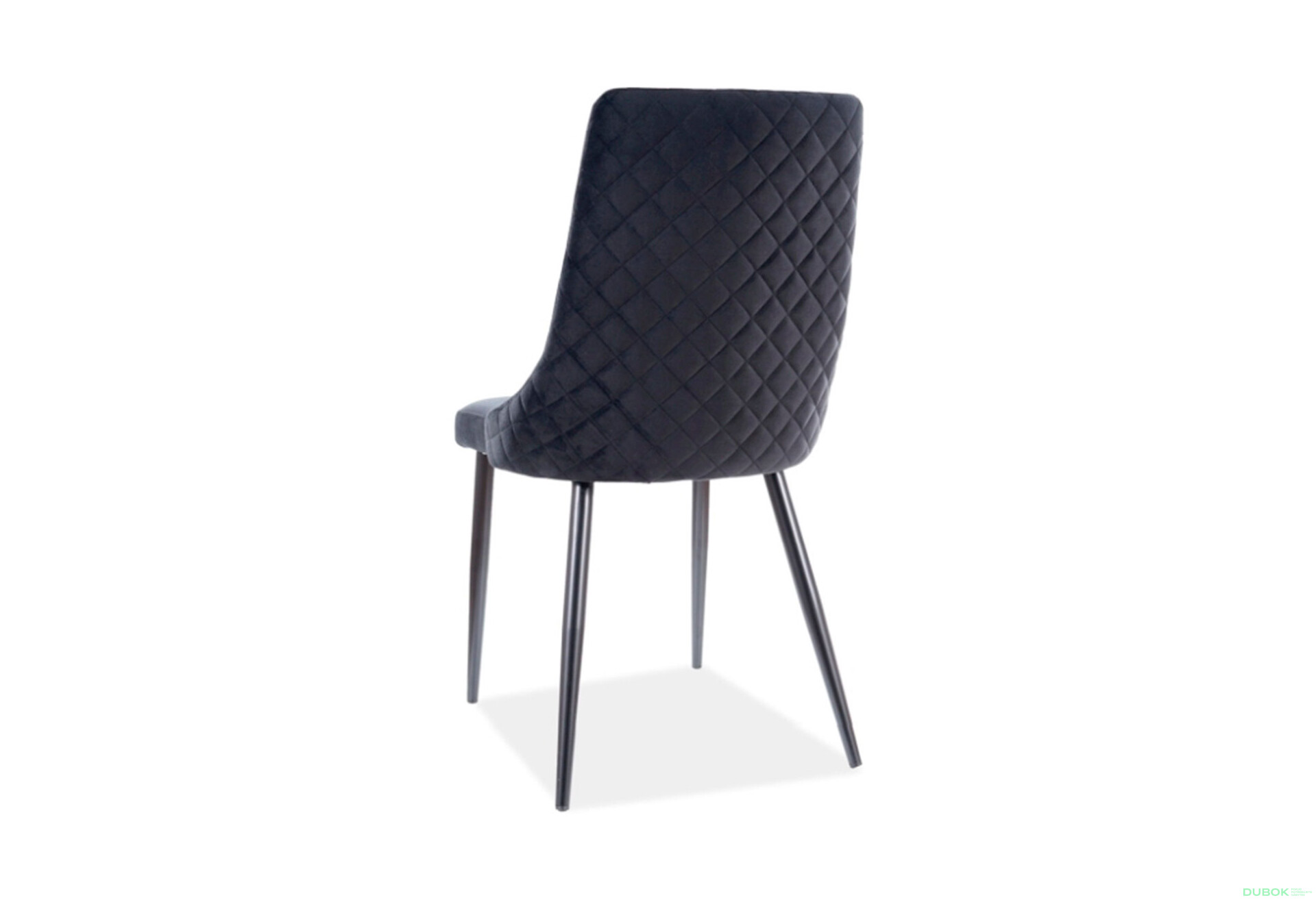 Fotografie 3 - Židle Piano B Velvet černý Bluvel 19, kov černá matná