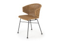 Fotografie 1 - Židle K407 černý kov / přírodní ratan