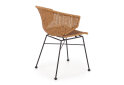 Fotografie 5 - Židle K407 černý kov / přírodní ratan