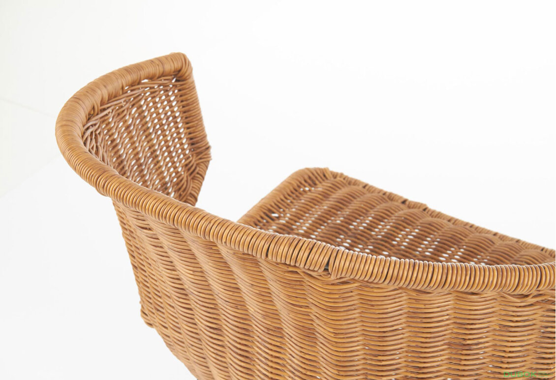 Fotografie 12 - Židle K407 černý kov / přírodní ratan