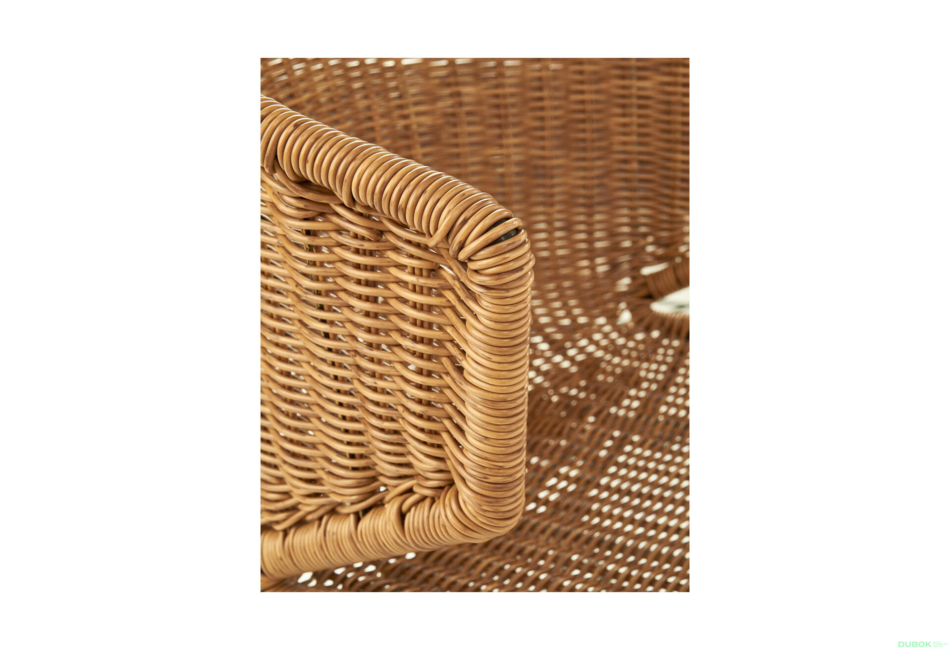 Fotografie 11 - Židle K407 černý kov / přírodní ratan