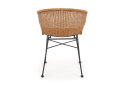 Fotografie 6 - Židle K407 černý kov / přírodní ratan