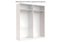 Skříň 4D (bez zrcadel), série N, bílý lesk Luiza - Fotografie 3 Fotografie 3 - Skříň 4D (bez zrcadel), série N, bílý lesk Luiza