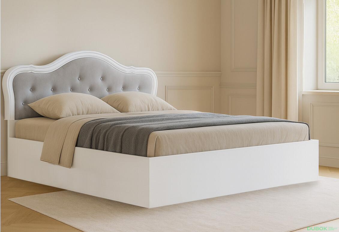 Fotografie 2 - Postel 160 výklopná s roštem, bílá Luiza
