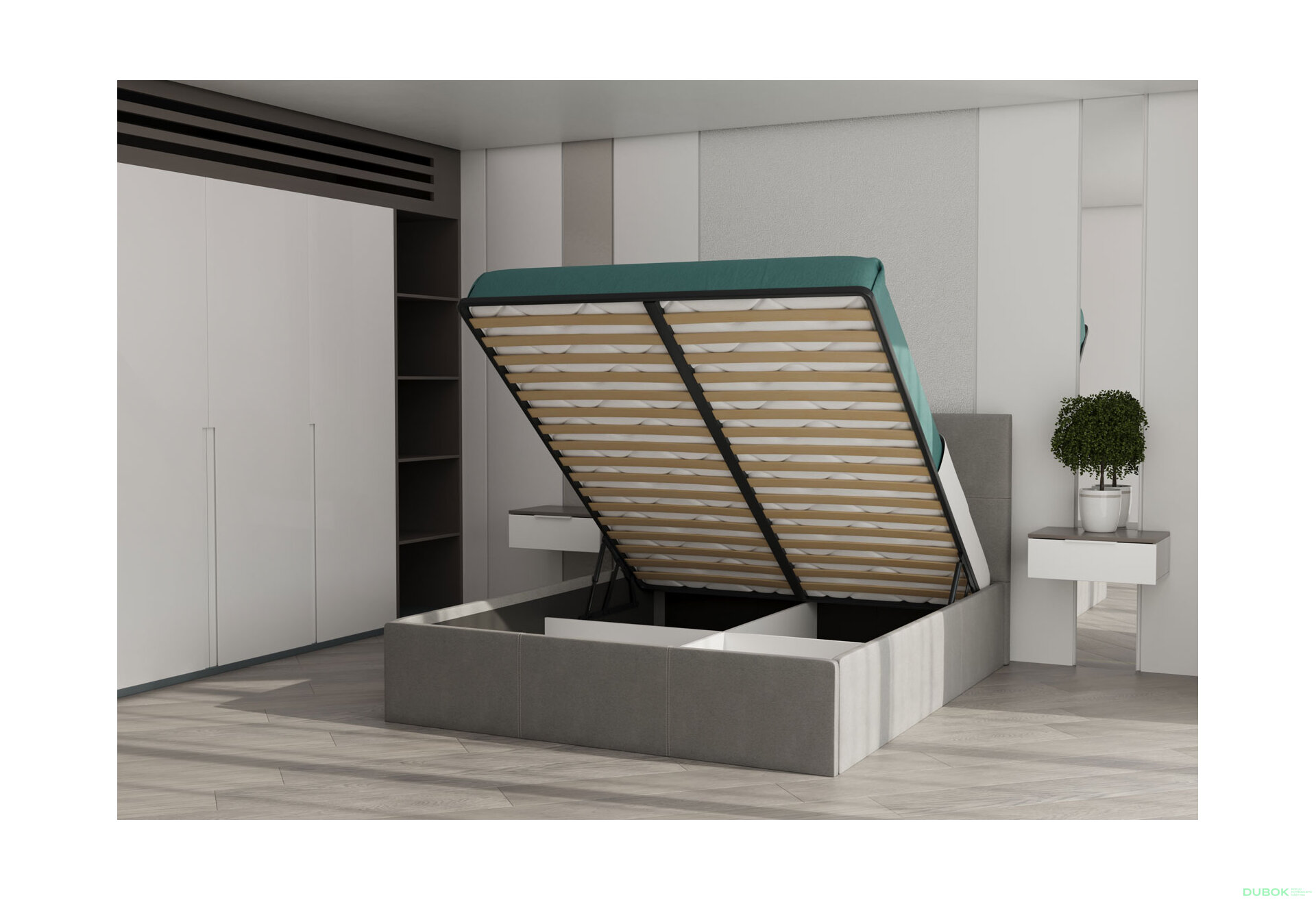 Fotografie 8 - Měkká postel s matrací Sofia New 1.6 s výklopným rámem Lily