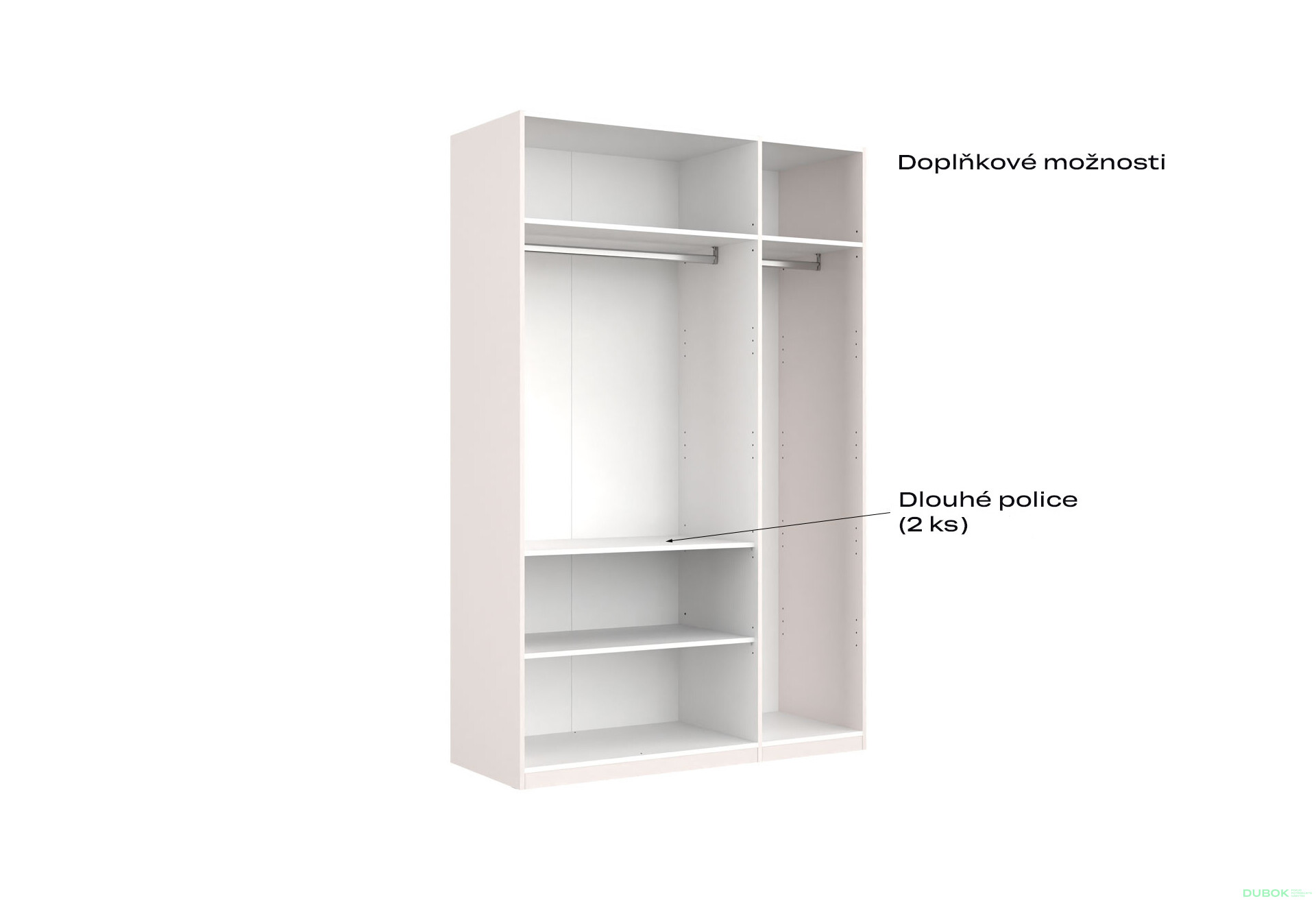 Skříň 3dveřová bez zrcadel Lesklý kašmír série N Lily - Fotografie 6 Fotografie 6 - Skříň 3dveřová bez zrcadel Lesklý kašmír série N Lily