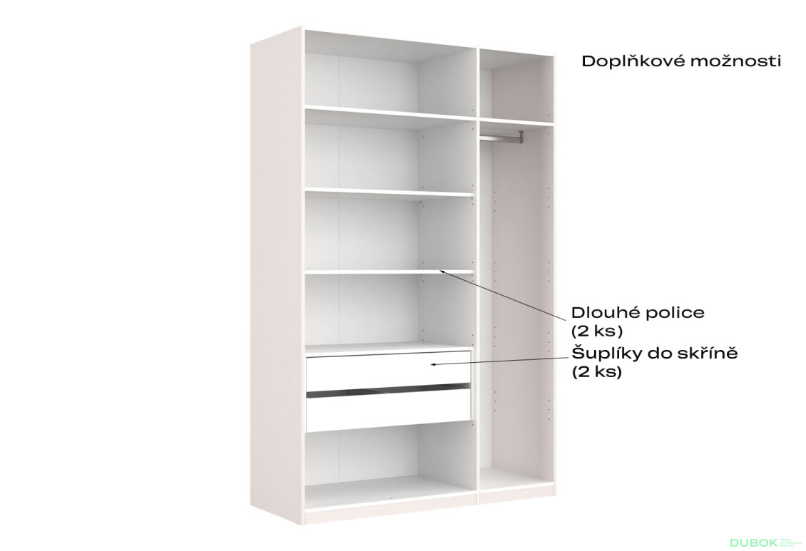 Skříň 3dveřová bez zrcadel Lesklý kašmír série N Lily - Fotografie 10 Fotografie 10 - Skříň 3dveřová bez zrcadel Lesklý kašmír série N Lily