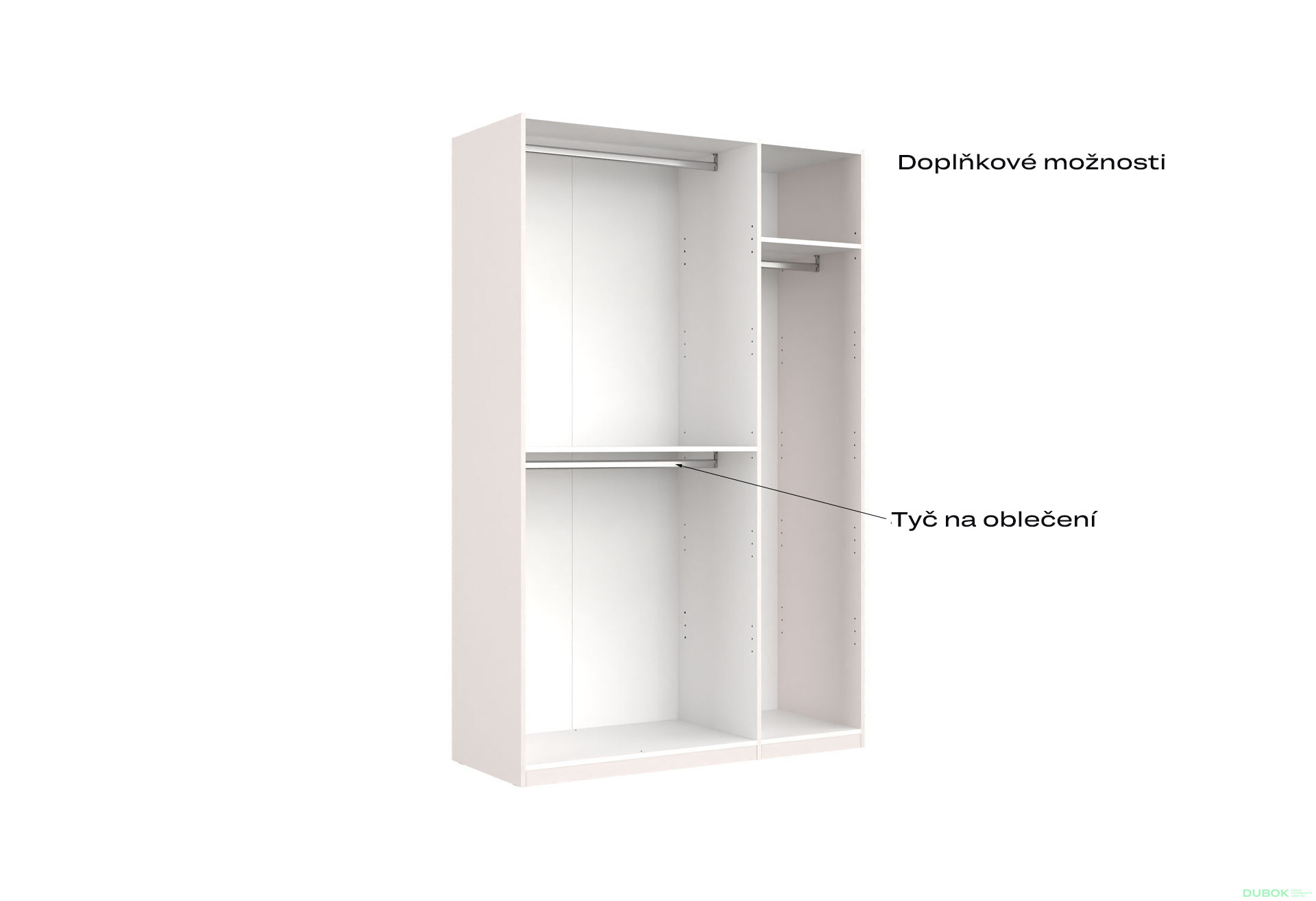 Skříň 3dveřová bez zrcadel Lesklý kašmír série N Lily - Fotografie 11 Fotografie 11 - Skříň 3dveřová bez zrcadel Lesklý kašmír série N Lily