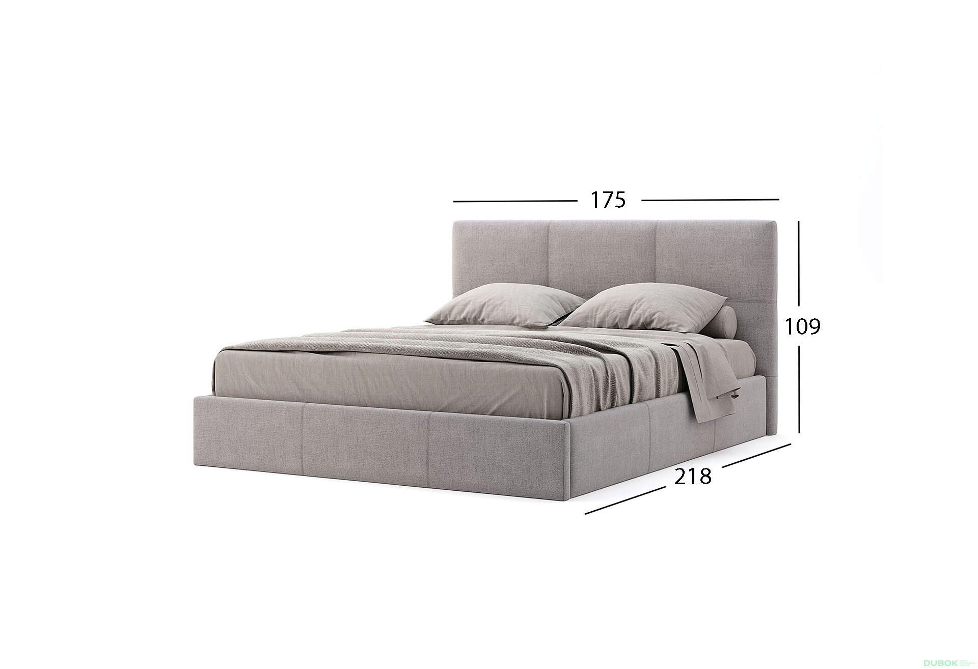 Čalouněná postel 180, výklopná s roštem, šedá Lily - Fotografie 6 Fotografie 6 - Čalouněná postel 180, výklopná s roštem, šedá Lily