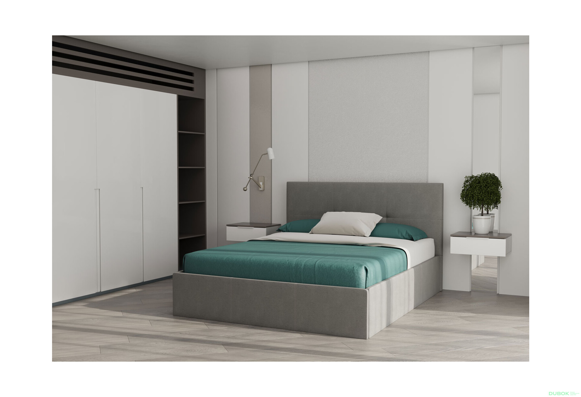 Čalouněná postel 160, šedá Lily - Fotografie 2 Fotografie 2 - Čalouněná postel 160, šedá Lily