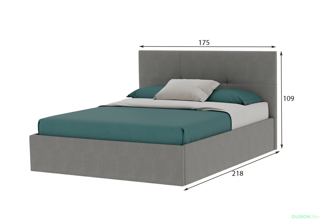 Čalouněná postel 160, šedá Lily - Fotografie 4 Fotografie 4 - Čalouněná postel 160, šedá Lily