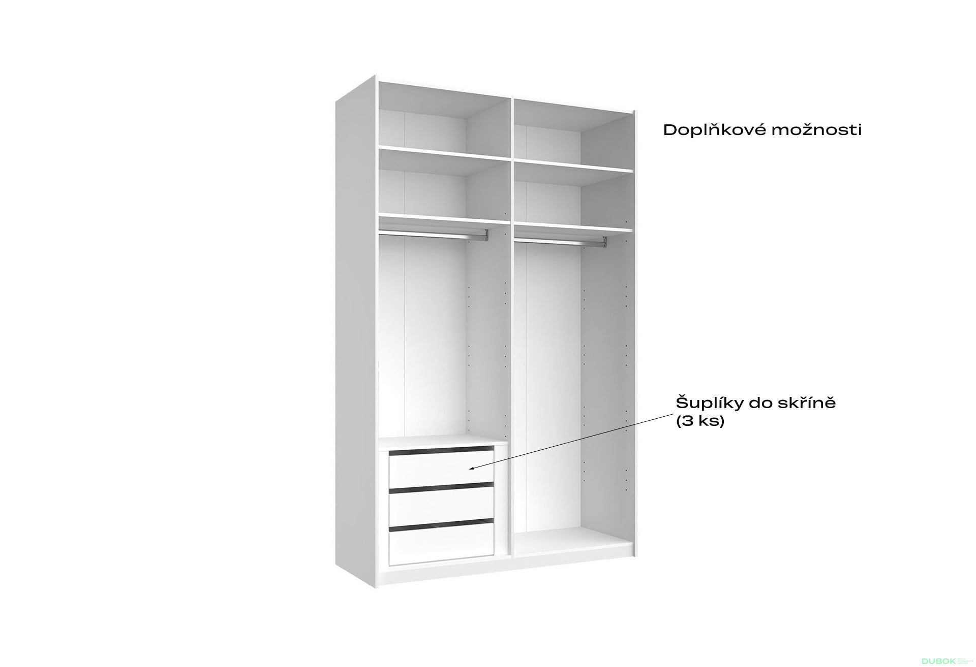 Skříň s posuvnými dveřmi Lili 1,5x2,4m (Dveře Lesklý Kašmír), série N Lily - Fotografie 8 Fotografie 8 - Skříň s posuvnými dveřmi Lili 1,5x2,4m (Dveře Lesklý Kašmír), série N Lily