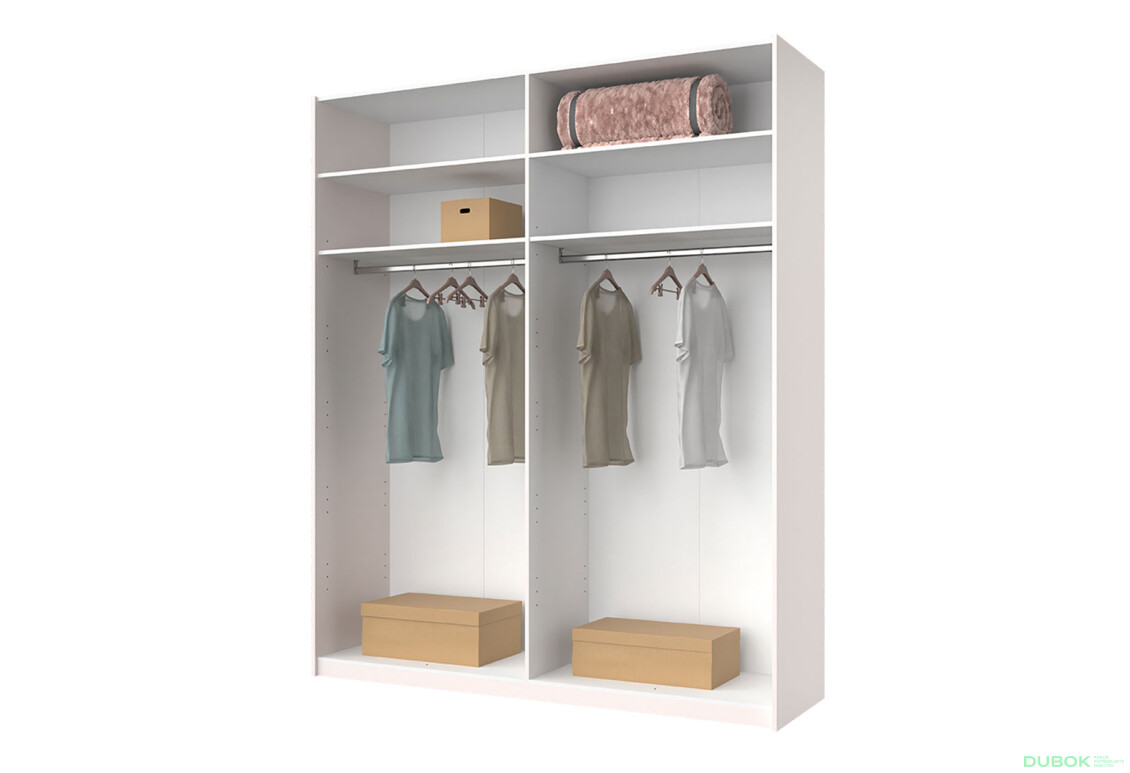 Skříň s posuvnými dveřmi 2.0x2.4m (Dveře Lesklý Kašmír/Zrcadlo), série N Lily - Fotografie 2 Fotografie 2 - Skříň s posuvnými dveřmi 2.0x2.4m (Dveře Lesklý Kašmír/Zrcadlo), série N Lily