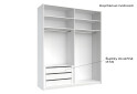 Skříň s posuvnými dveřmi 2.0x2.4m (Dveře Lesklý Kašmír/Zrcadlo), série N Lily - Fotografie 8 Fotografie 8 - Skříň s posuvnými dveřmi 2.0x2.4m (Dveře Lesklý Kašmír/Zrcadlo), série N Lily