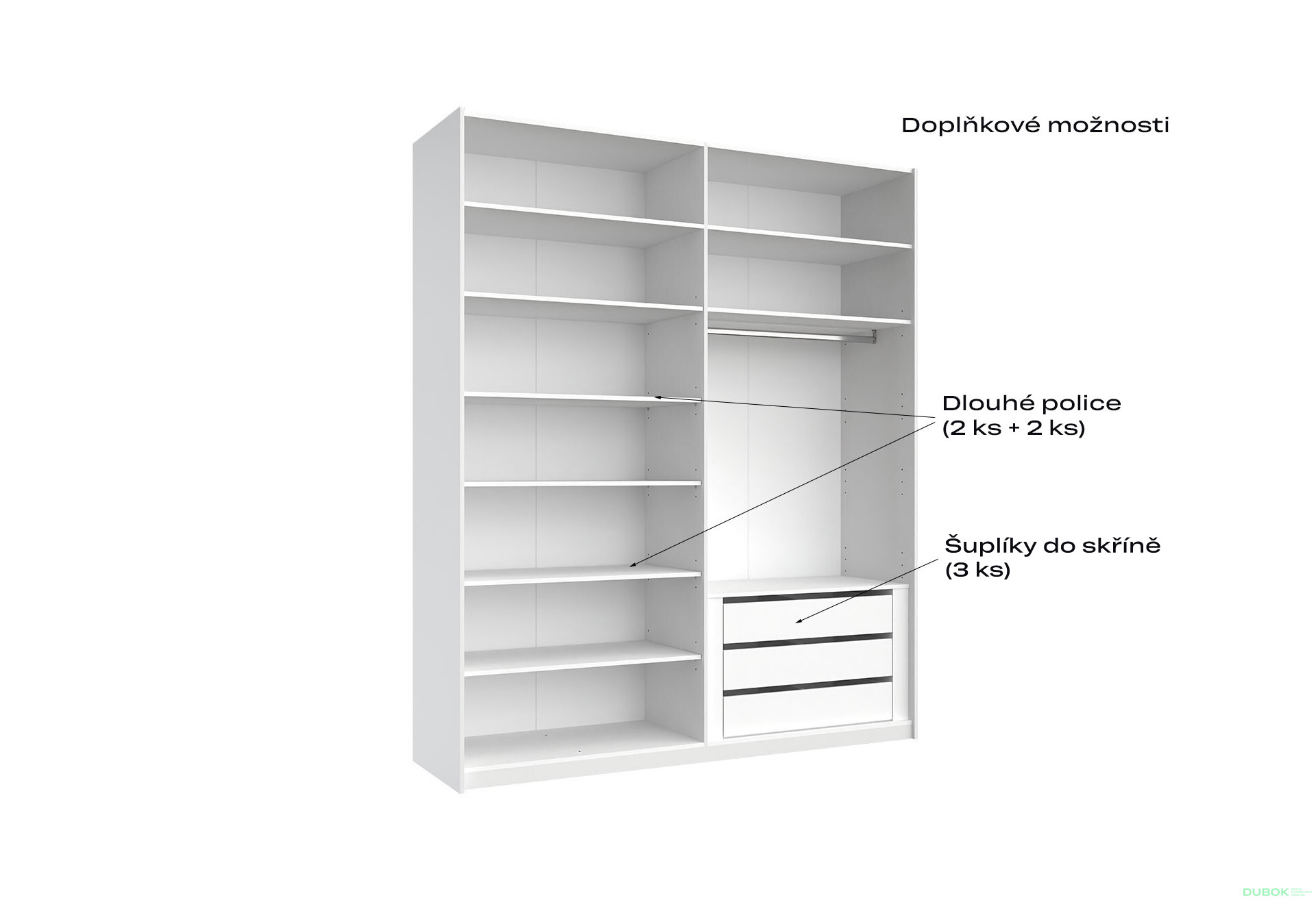 Skříň s posuvnými dveřmi 2.0x2.4m (Dveře Lesklý Kašmír/Zrcadlo), série N Lily - Fotografie 6 Fotografie 6 - Skříň s posuvnými dveřmi 2.0x2.4m (Dveře Lesklý Kašmír/Zrcadlo), série N Lily