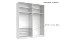 Fotografie 8 - Skříň s posuvnými dveřmi 2.0x2.4m (Dveře Lesklý Kašmír/Zrcadlo), série N Lily