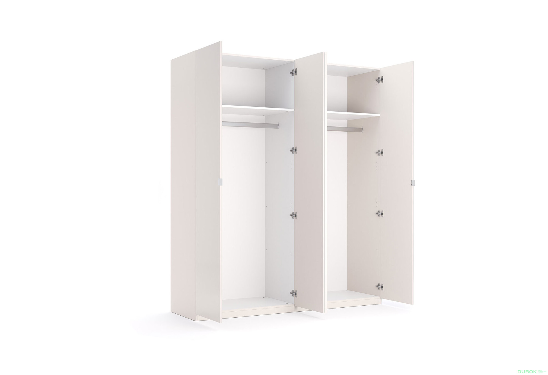 Skříň 4dveřová s zrcadlem Lesklý kašmír série N Lily - Fotografie 4 Fotografie 4 - Skříň 4dveřová s zrcadlem Lesklý kašmír série N Lily