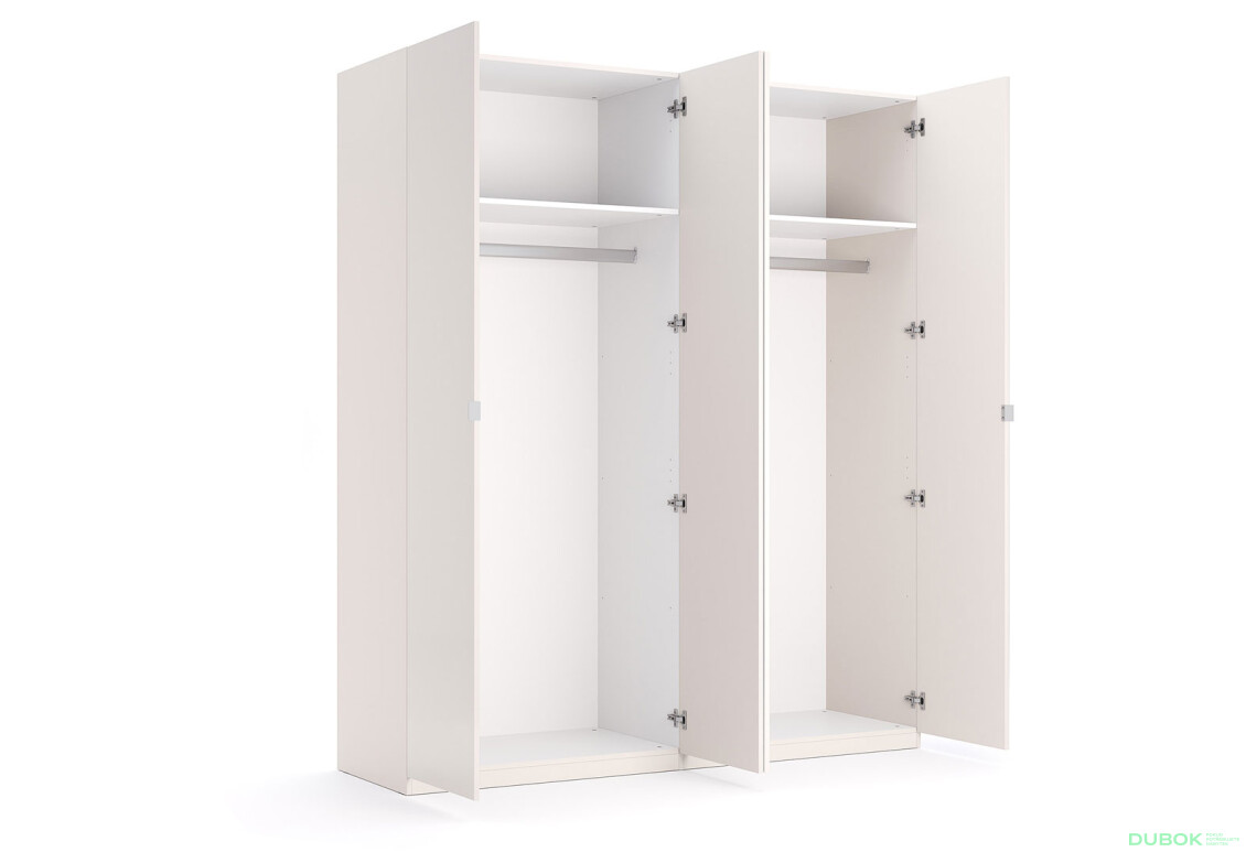 Skříň 4dveřová s zrcadlem Lesklý kašmír série N Lily - Fotografie 4 Fotografie 4 - Skříň 4dveřová s zrcadlem Lesklý kašmír série N Lily