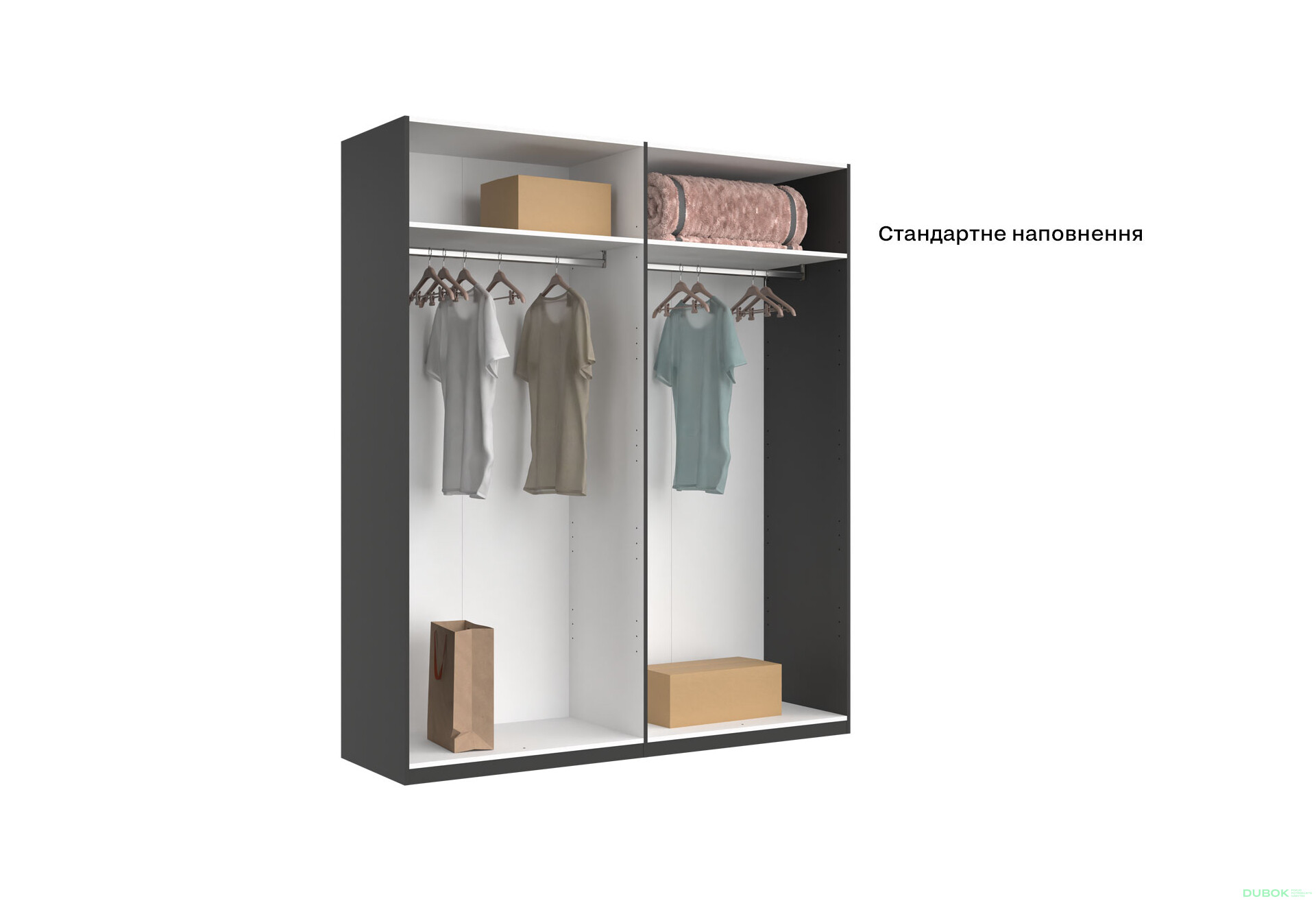 Fotografie 15 - Skříň 4dv Lesklá Černá série N Enni