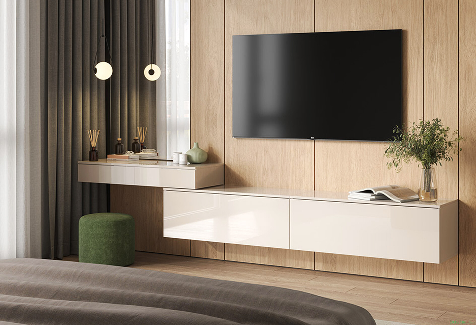 Noční stolek 1šx Kašmír Viva - Fotografie 2 Fotografie 2 - Noční stolek 1šx Kašmír Viva