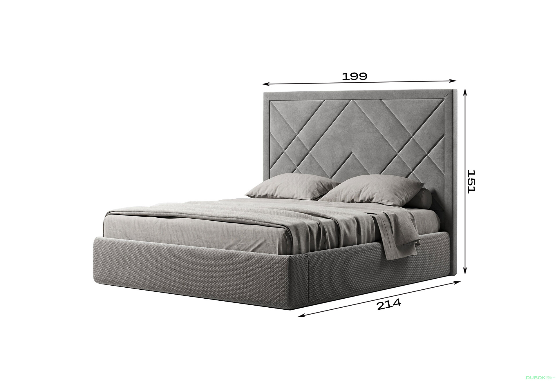 Postel Viva 1.8 Šedý velvet, s výklopným rámem Viva - Fotografie 3 Fotografie 3 - Postel Viva 1.8 Šedý velvet, s výklopným rámem Viva