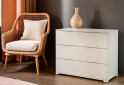 Komoda 3šx Super Mat Bílá Barton - Fotografie 2 Fotografie 2 - Komoda 3šx Super Mat Bílá Barton