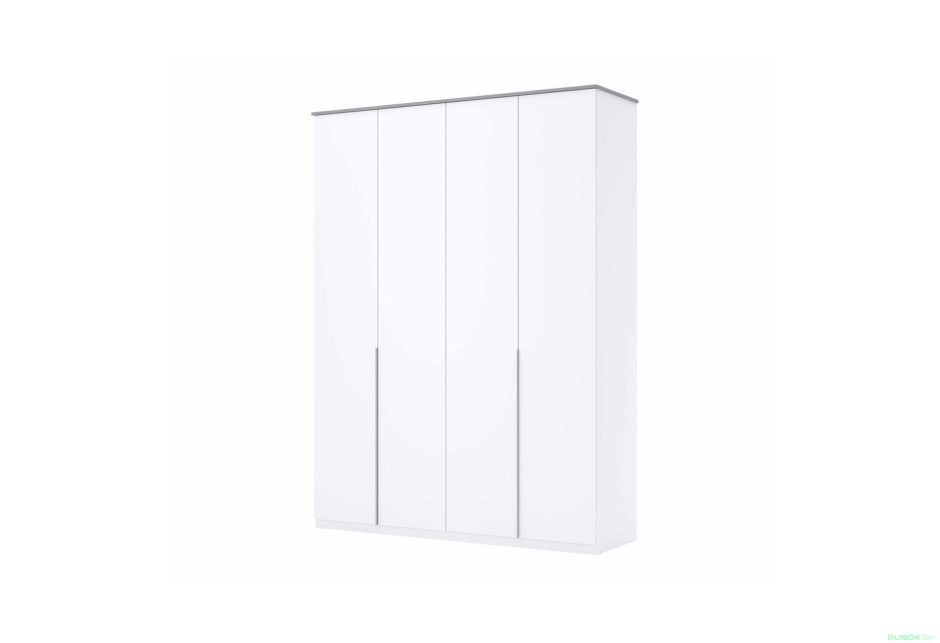 Skříň 4dveřová Bez zrcadel Super Mat Bílá série N Barton - Fotografie 1 Fotografie 1 - Skříň 4dveřová Bez zrcadel Super Mat Bílá série N Barton