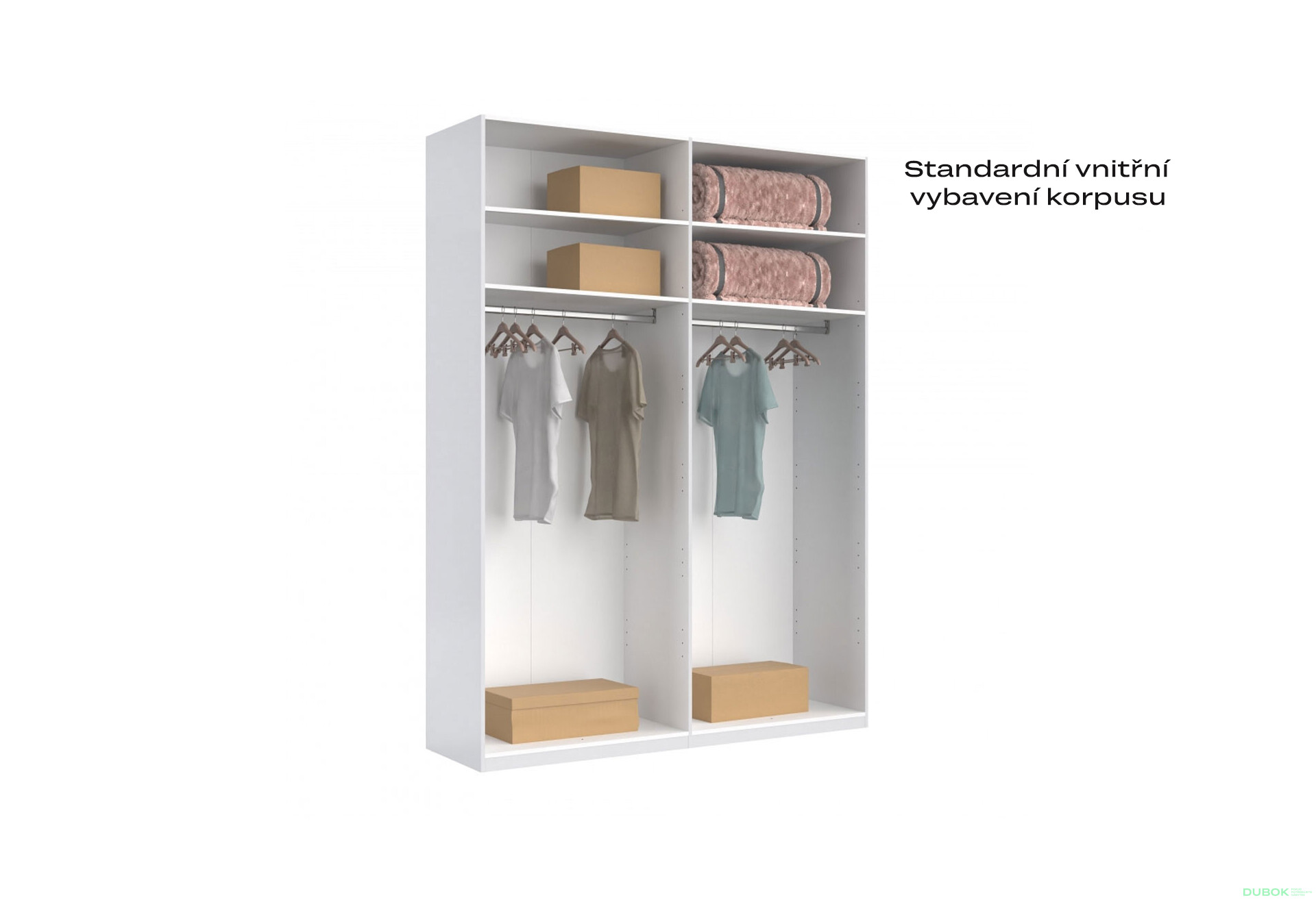 Skříň 4dveřová Bez zrcadel Super Mat Bílá série N Barton - Fotografie 6 Fotografie 6 - Skříň 4dveřová Bez zrcadel Super Mat Bílá série N Barton