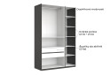 Skříň 3dv bez zrcadel série N, grafit Doni - Fotografie 9 Fotografie 9 - Skříň 3dv bez zrcadel série N, grafit Doni