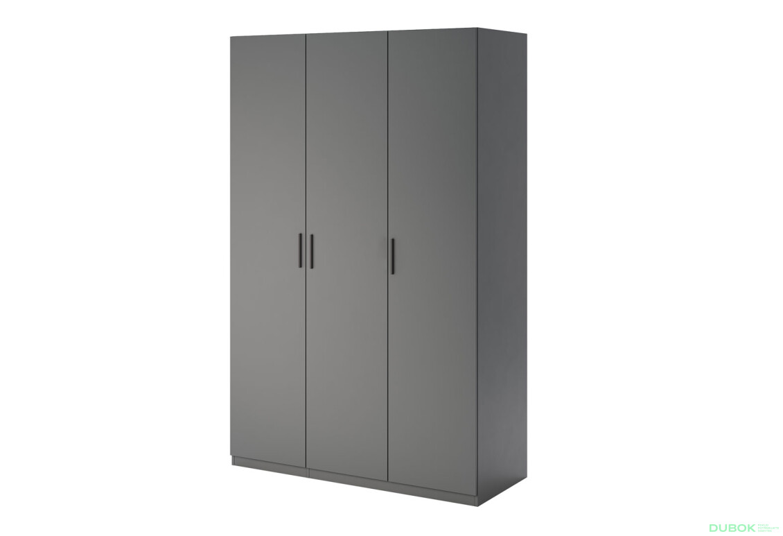 Skříň 3dv bez zrcadel série N, grafit Dominika - Fotografie 1 Fotografie 1 - Skříň 3dv bez zrcadel série N, grafit Dominika