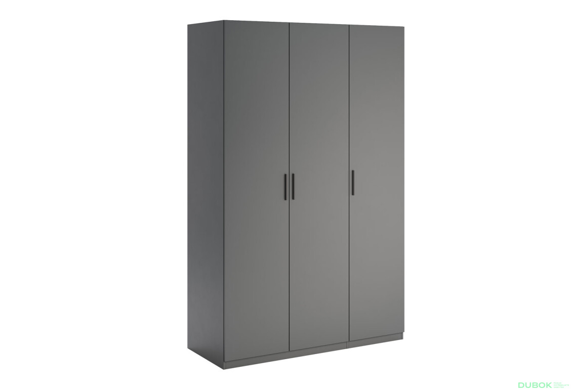 Skříň 3dv bez zrcadel série N, grafit Dominika - Fotografie 3 Fotografie 3 - Skříň 3dv bez zrcadel série N, grafit Dominika