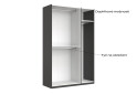 Skříň 3dv bez zrcadel série N, grafit Dominika - Fotografie 7 Fotografie 7 - Skříň 3dv bez zrcadel série N, grafit Dominika