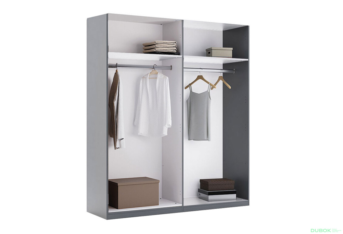 Skříň 4d bez zrcadel, série N, grafit Dominika - Fotografie 2 Fotografie 2 - Skříň 4d bez zrcadel, série N, grafit Dominika