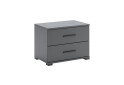 Noční stolek 2š, grafit Dominika - Fotografie 3 Fotografie 3 - Noční stolek 2š, grafit Dominika