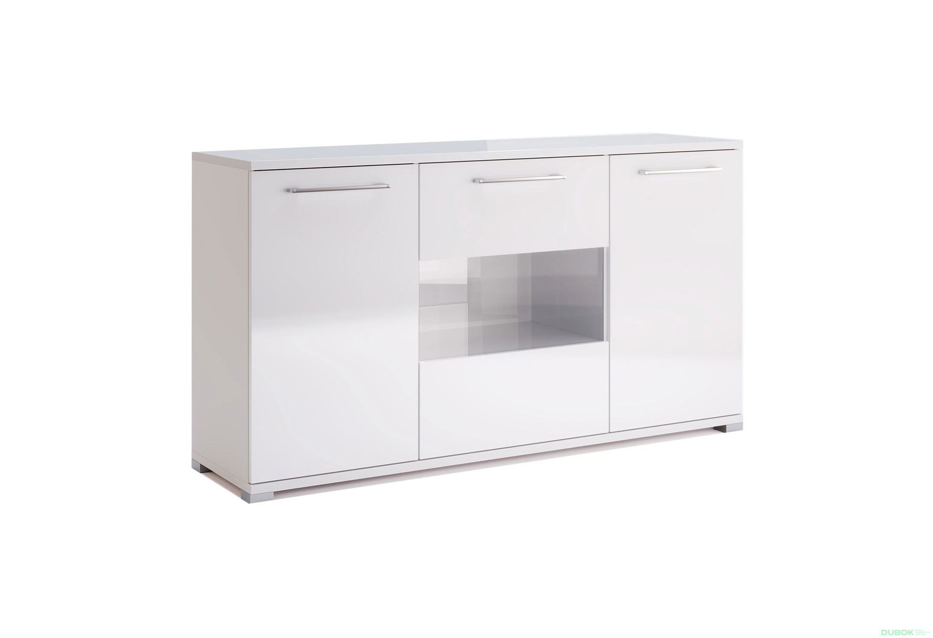 Komoda 3dv bílý lesk Family - Fotografie 1 Fotografie 1 - Komoda 3dv bílý lesk Family