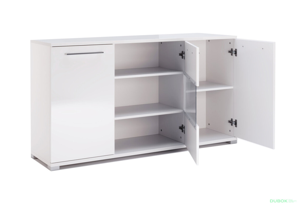 Komoda 3dv bílý lesk Family - Fotografie 3 Fotografie 3 - Komoda 3dv bílý lesk Family