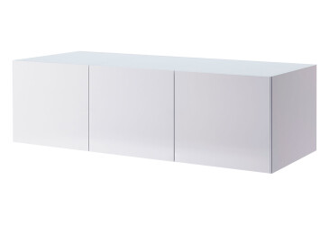 Nástavec na skříň 3dv bílý lesk Family