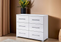 Komoda 6šu bílý lesk Family - Fotografie 2 Fotografie 2 - Komoda 6šu bílý lesk Family